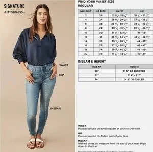 Levi's Jeans Signature By Levi Strauss Co Gold Label Womens